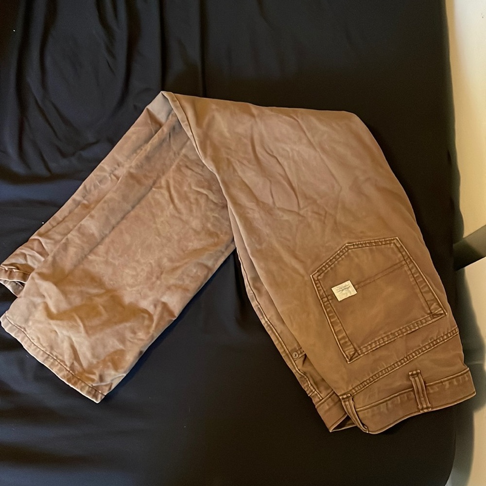 Brown Eddie Bauer pants size 38 in waist and 32 in length.